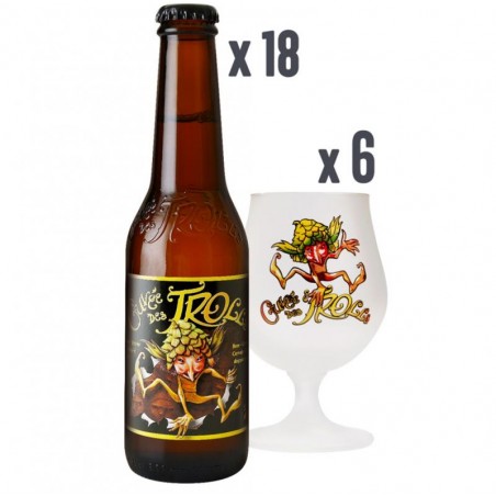 BOX CUVEE DES TROLLS - 18*25CL + 6 VERRES