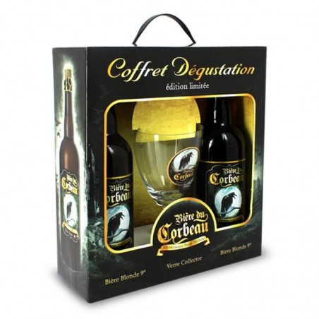 BIERE DU CORBEAU COFFRET 2*75CL +1 VERRE
