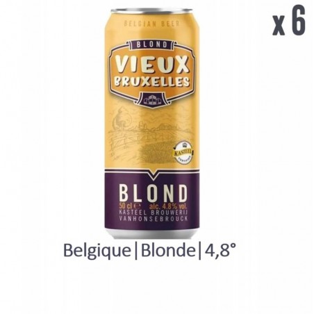 VIEUX BRUXELLES BLONDE 6*50CL CAN