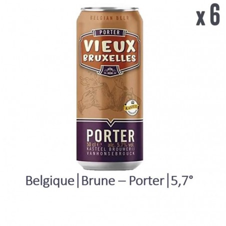 VIEUX BRUXELLES PORTER 6*50CL CAN