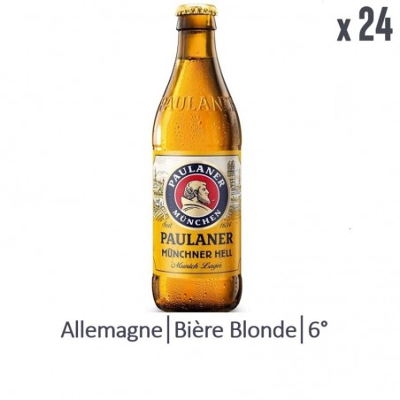 BOX PAULANER HEFE WEISSBIER 20 BOUTEILLES 50CL
