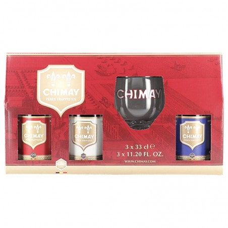 CHIMAY TRILOGIE 3*33 CL + 1VERRE