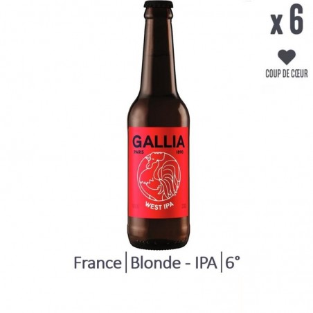 GALLIA WEST IPA 6*33CL