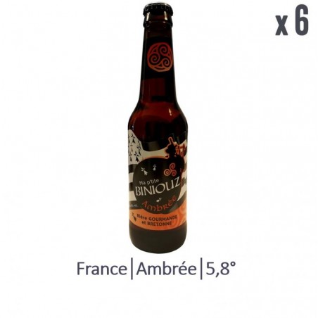 MENEZ BRE PTITE BINIOUZ AMBREE 6*33CL