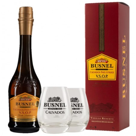 BUSNEL CALVADOS 4 ANS 70CL + 2 VERRES