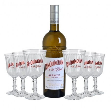 BOX DECOUVERTE RINQUINQUIN PECHE 1*75CL + 6VERRES