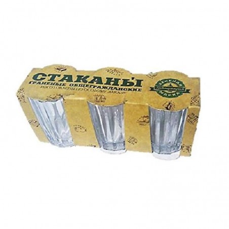 3 VERRES VODKA GREEN MARK