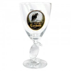VERRE CORBEAU PIED