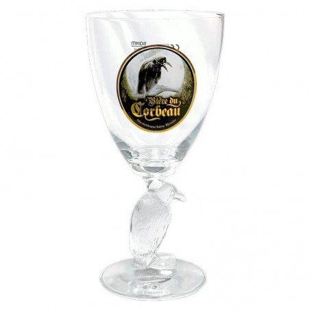 VERRE CORBEAU PIED