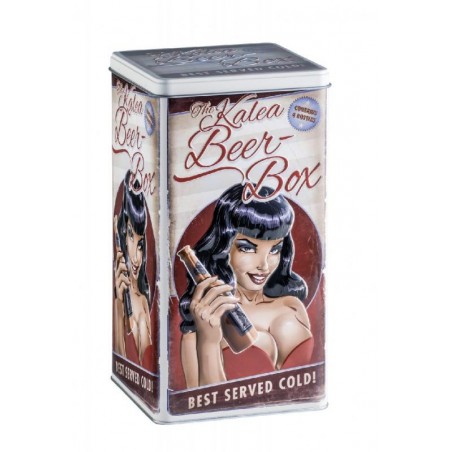 BOITE METAL RETRO BLACK HAIR VIDE