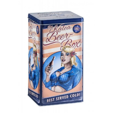 BOITE METAL RETRO BLOND HAIR VIDE