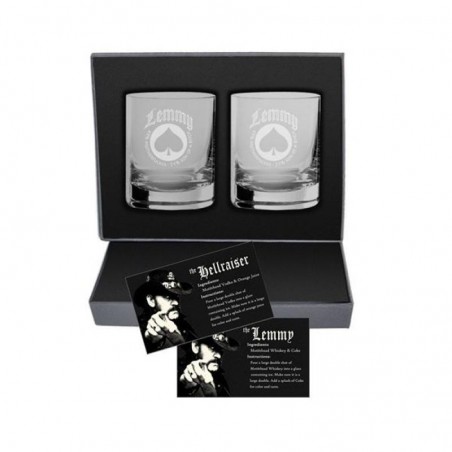 MOTORHEAD LEMMY MEMORIAL ROCKS GLASSWARE BOX SET