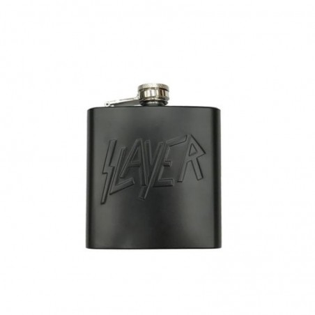 SLAYER BLACK EMBOSSED LOGO FLASQUE