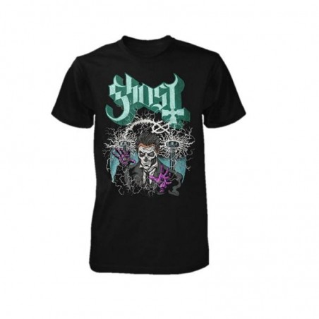 GHOST PAPA TESLA T SHIRT S
