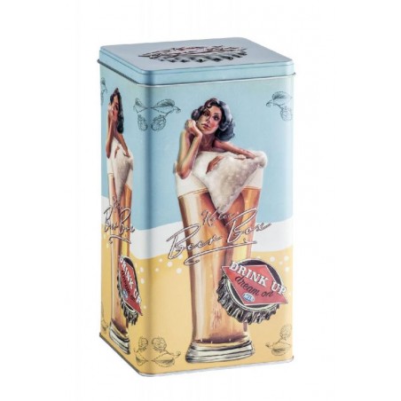 BOITE METAL RETRO LADY IN GLASS VIDE